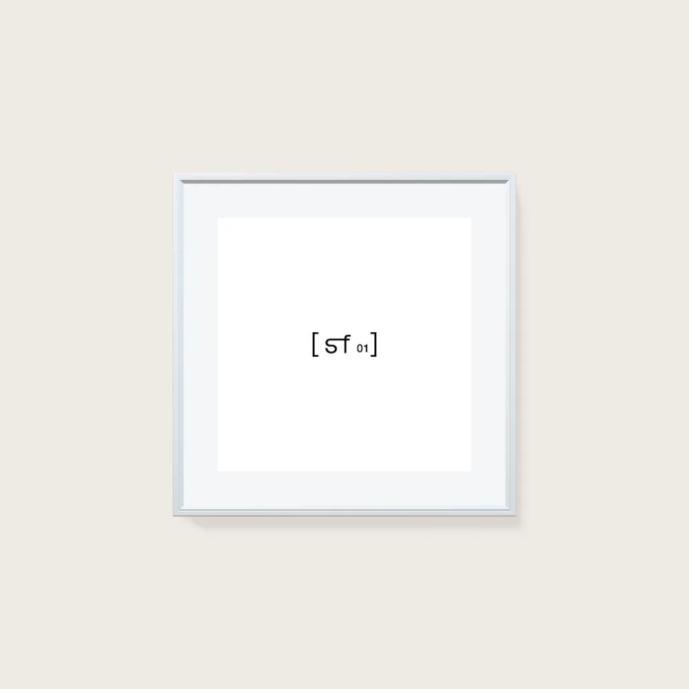 50x50 cm [SF01] Bildgröße 40x40 cm - mit Passepartout