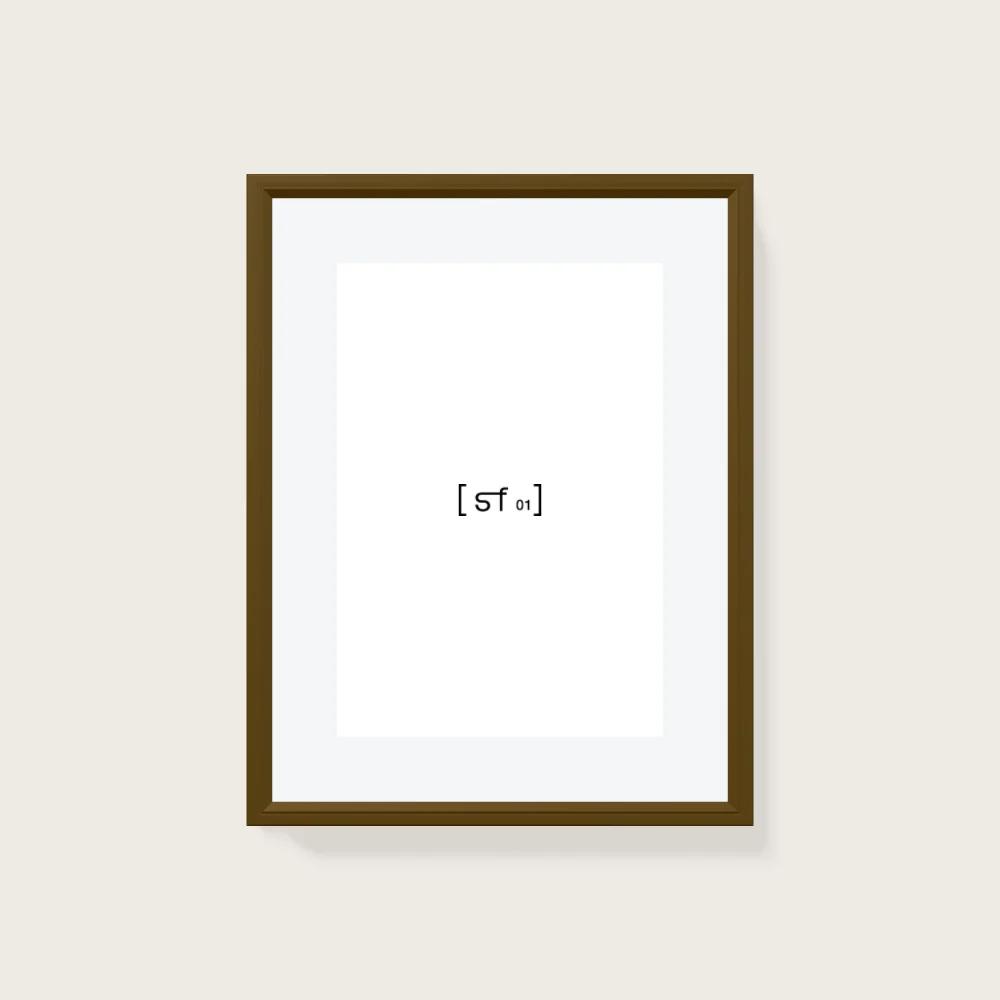 30x40 cm [SF01] Bildgröße 22x32 cm - mit Passepartout